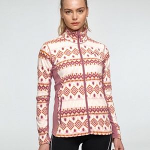 NWT Kari Traa RILLE thin fleece midlayer jacket XS with zippered pockets